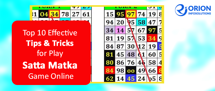 Top 10 Effective Tips & Tricks for Play Satta Matka Game Online
